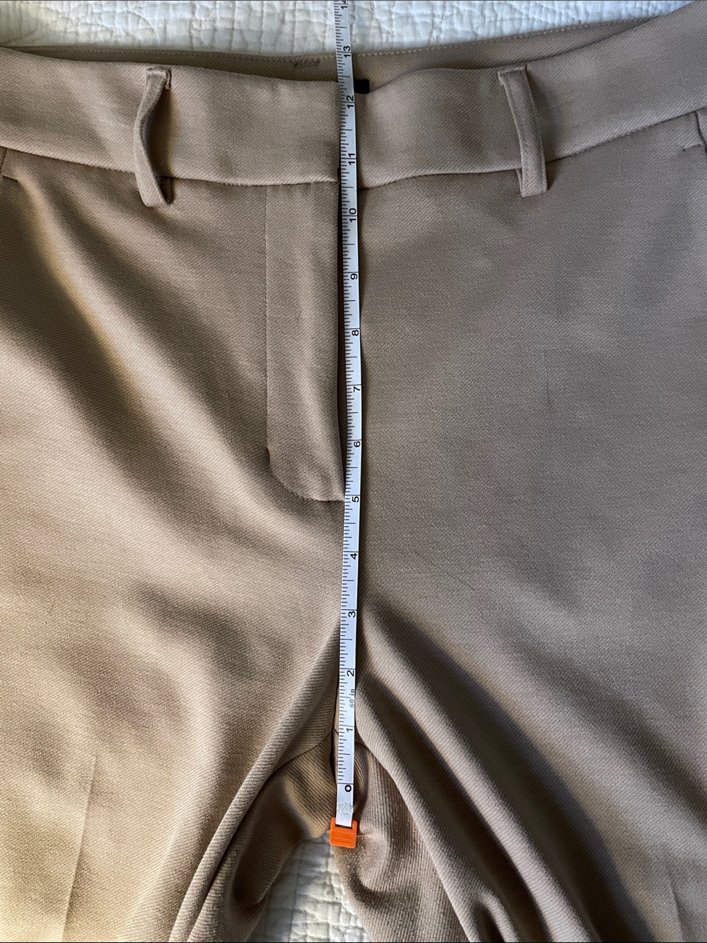 Simply Vera Vera Wang Beige tan Tailored pants ankle length stretch - Picture 13 of 14
